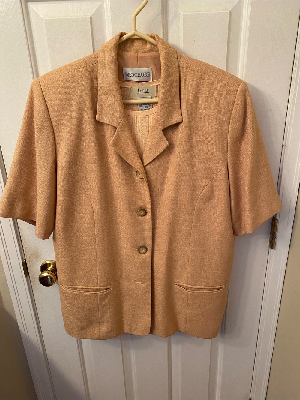 Peach Jacket, Top and Pants